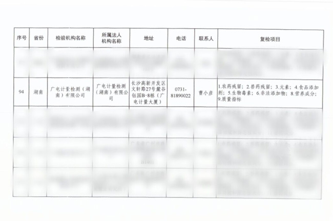 湖南广电计量首次入围食品复检机构名录 疫情期间积极履职